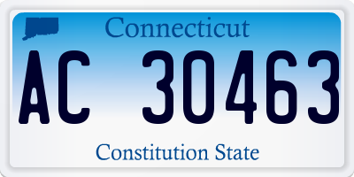 CT license plate AC30463