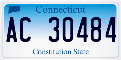CT license plate AC30484