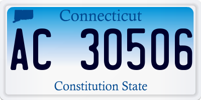 CT license plate AC30506