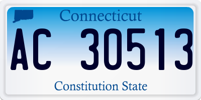 CT license plate AC30513