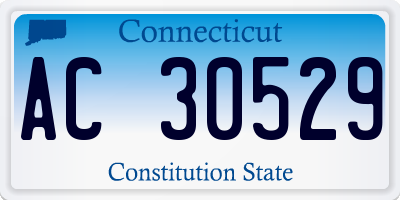 CT license plate AC30529