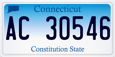 CT license plate AC30546