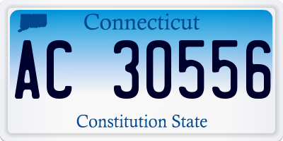 CT license plate AC30556