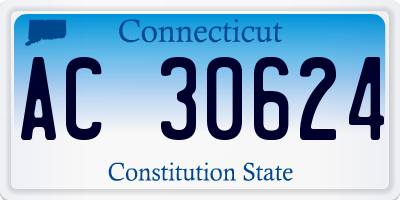 CT license plate AC30624