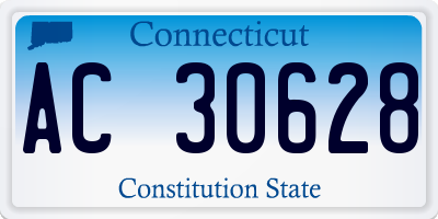 CT license plate AC30628