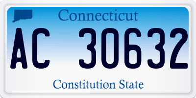 CT license plate AC30632