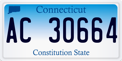 CT license plate AC30664