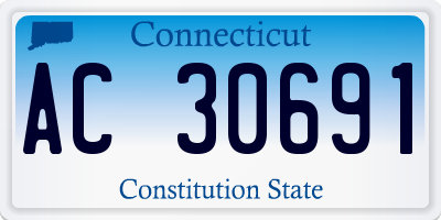 CT license plate AC30691