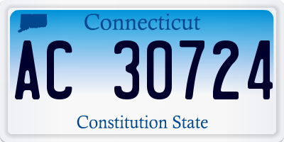 CT license plate AC30724