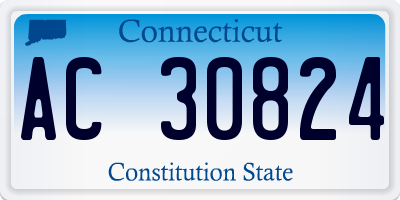 CT license plate AC30824
