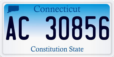 CT license plate AC30856