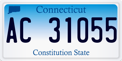 CT license plate AC31055