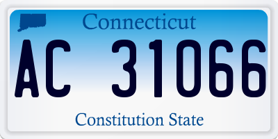 CT license plate AC31066