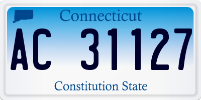 CT license plate AC31127