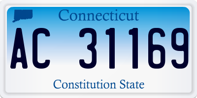 CT license plate AC31169