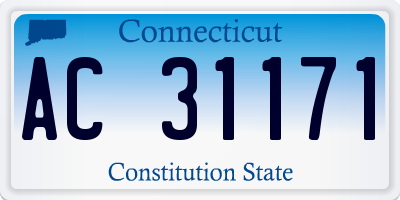 CT license plate AC31171