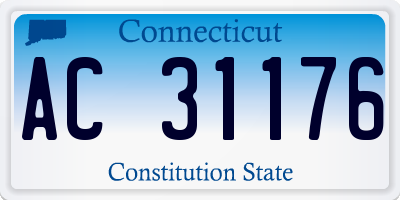 CT license plate AC31176