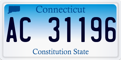CT license plate AC31196
