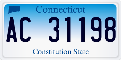 CT license plate AC31198