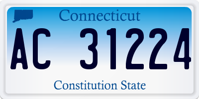 CT license plate AC31224