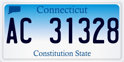 CT license plate AC31328