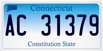 CT license plate AC31379