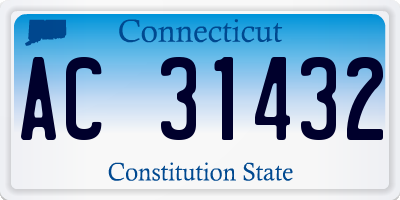 CT license plate AC31432