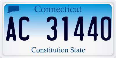 CT license plate AC31440