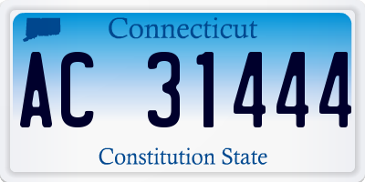 CT license plate AC31444