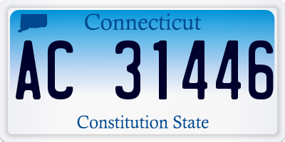 CT license plate AC31446