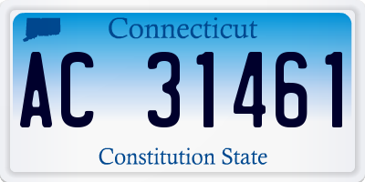 CT license plate AC31461