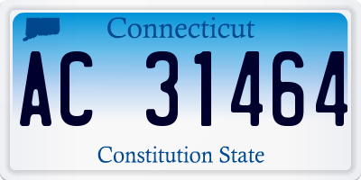 CT license plate AC31464