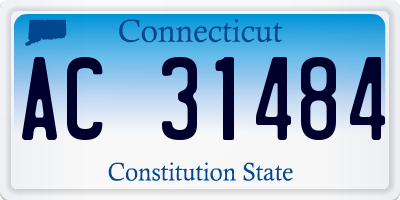 CT license plate AC31484