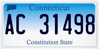 CT license plate AC31498