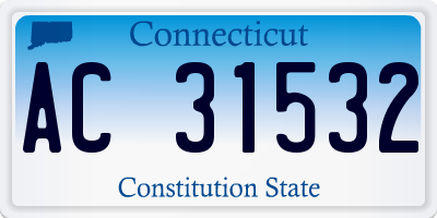 CT license plate AC31532