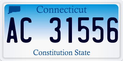 CT license plate AC31556