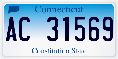 CT license plate AC31569