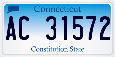 CT license plate AC31572