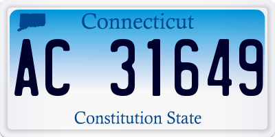 CT license plate AC31649