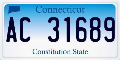 CT license plate AC31689