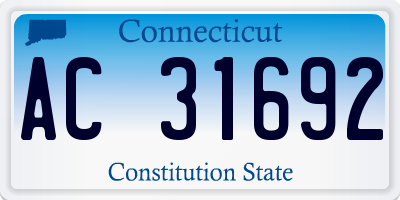 CT license plate AC31692