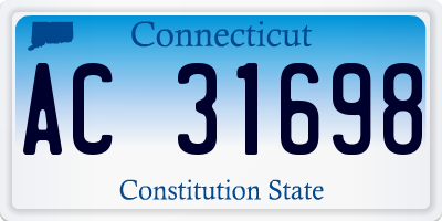 CT license plate AC31698
