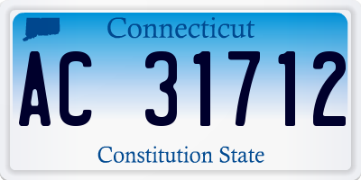 CT license plate AC31712