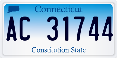 CT license plate AC31744