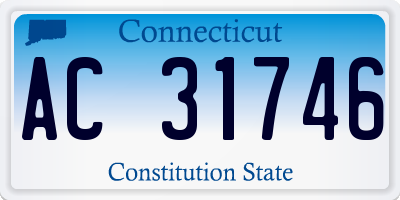 CT license plate AC31746