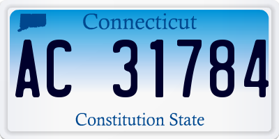 CT license plate AC31784