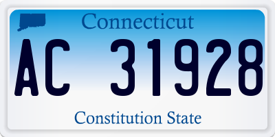 CT license plate AC31928