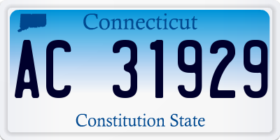 CT license plate AC31929