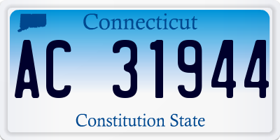 CT license plate AC31944