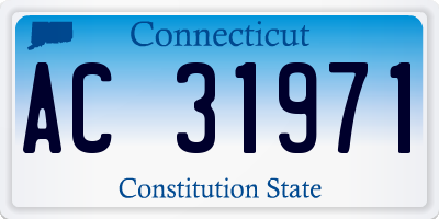 CT license plate AC31971